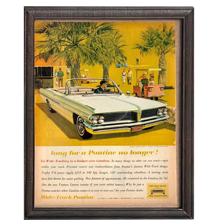 LIFE誌 ヴィンテージ切り抜き 額装アート フレーム付き アメリカ雑貨 インテリア 壁掛け Pontiac クラシックカー ktlife0121本物のLIFE誌を飾る、特別なヴィンテージアート。