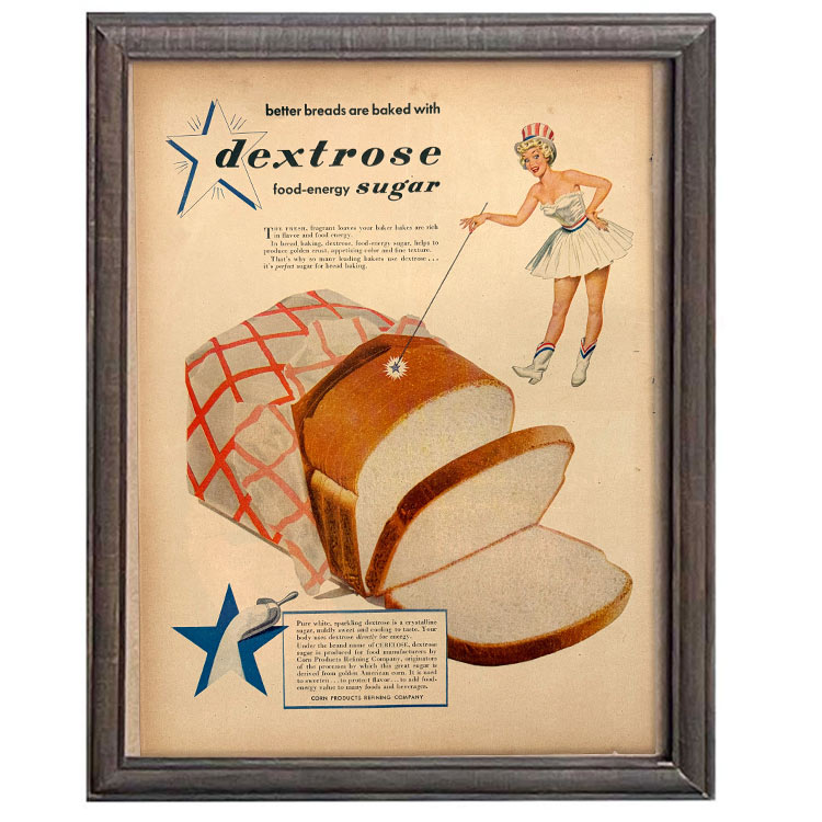 LIFE誌 ヴィンテージ切り抜き 額装アート Dextrose 食品広告 フレーム付き アメリカ雑貨 インテリア おしゃれ 壁掛け ktlife0675本物のLIFE誌を飾る、特別なヴィンテージアート。