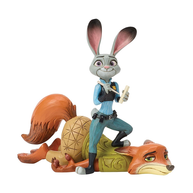 フィギュア 置物 ズートピア ジュディ＆ニック チームワーク 約11.7cm enesco Disney Traditions スタチュー レジン製 キャラクター 人形【メーカー直送】【同梱不可】【あす楽不可】【代引き不可】
