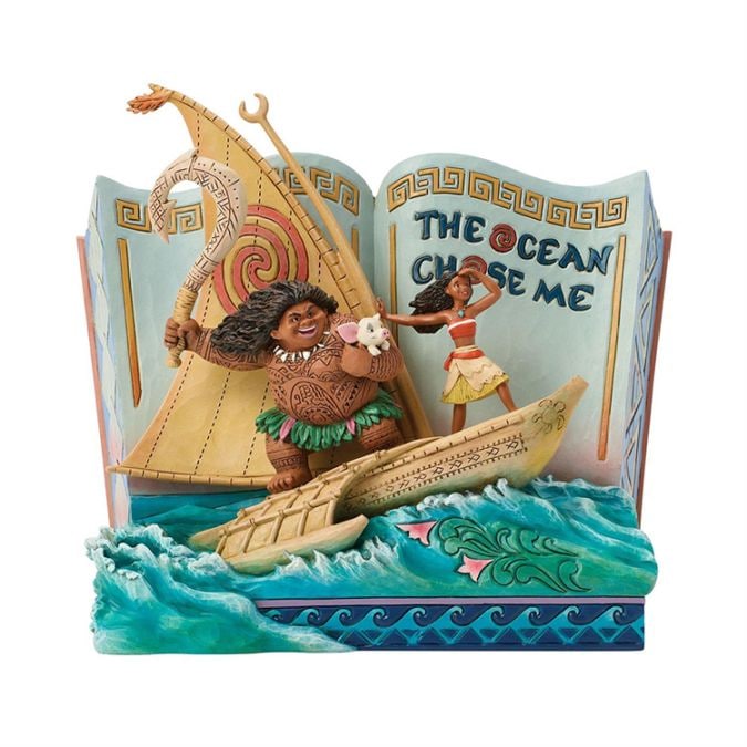 フィギュア 置物  モアナ ストーリーブック 約17.7cm enesco Disney Traditions スタチュー レジン製 キャラクター 人形【メーカー直送】【同梱不可】【あす楽不可】【代引き不可】