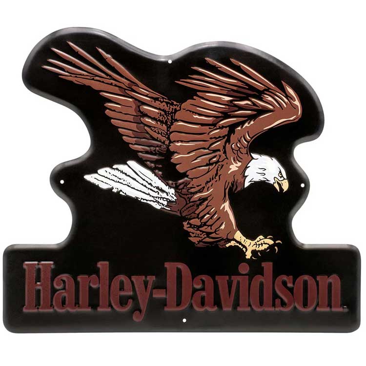 看板 HARLEY-DAVIDSON ハーレーダビッドソン  スウーピング イーグル メタルサイン HDL-15566 アメリカ雑貨 アメリカン雑貨 Swooping Eagle Metal Sign ハーレ HD かっこいい おしゃれ プレゼント ギフト