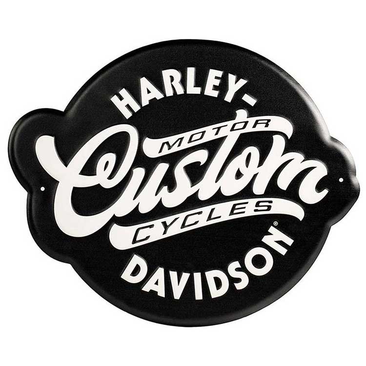 看板 HARLEY-DAVIDSON ハーレーダビッドソン カスタム モーターサイクル メタルサイン HDL-15571 アメリカ雑貨 アメリカン雑貨Custom Motorcycles Metal sign ハーレ HD かっこいい おしゃれ プレゼント ギフト