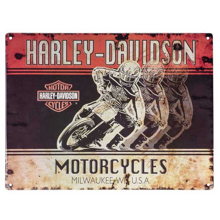 看板 HARLEY-DAVIDSON ハーレーダビッドソン レーサーズ ティンサイン HDL-15539 アメリカ雑貨 アメリカン雑貨Racers Tin Sign ハーレ HD かっこいい おしゃれ プレゼント ギフト