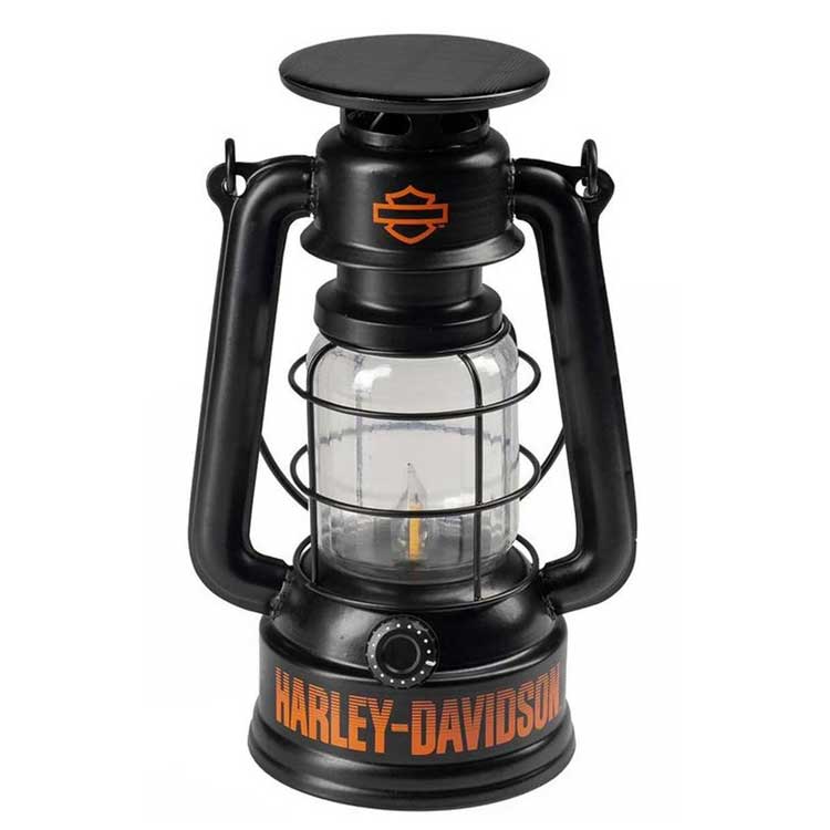 ライト 照明 HARLEY-DAVIDSON ハーレーダビッドソン ソーラ ランタン 12x25cm HDL-10079 アメリカ雑貨 アメリカン雑貨Solar Lantern ハーレ HD かっこいい おしゃれ プレゼント ギフト