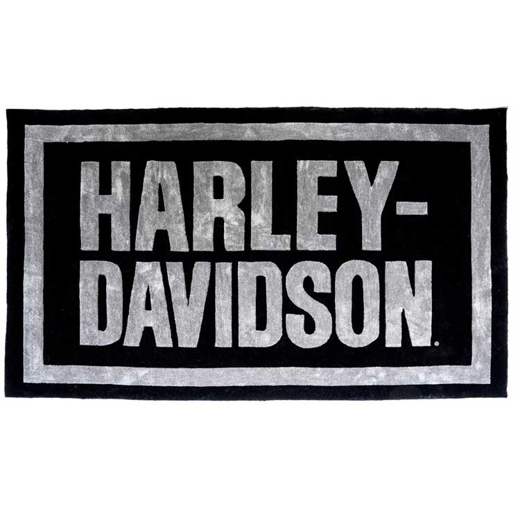 ラグ 敷物 HARLEY-DAVIDSON ハーレーダビッドソン バー フォント ラージ エリア ラグ HDL-19513 180×60㎝ インテリア雑貨 アメリカ雑貨 アメリカン雑貨Bar Font Large Area Rug ハーレーダビッドソン バーフォント ラージエリアラグ HDL-19513