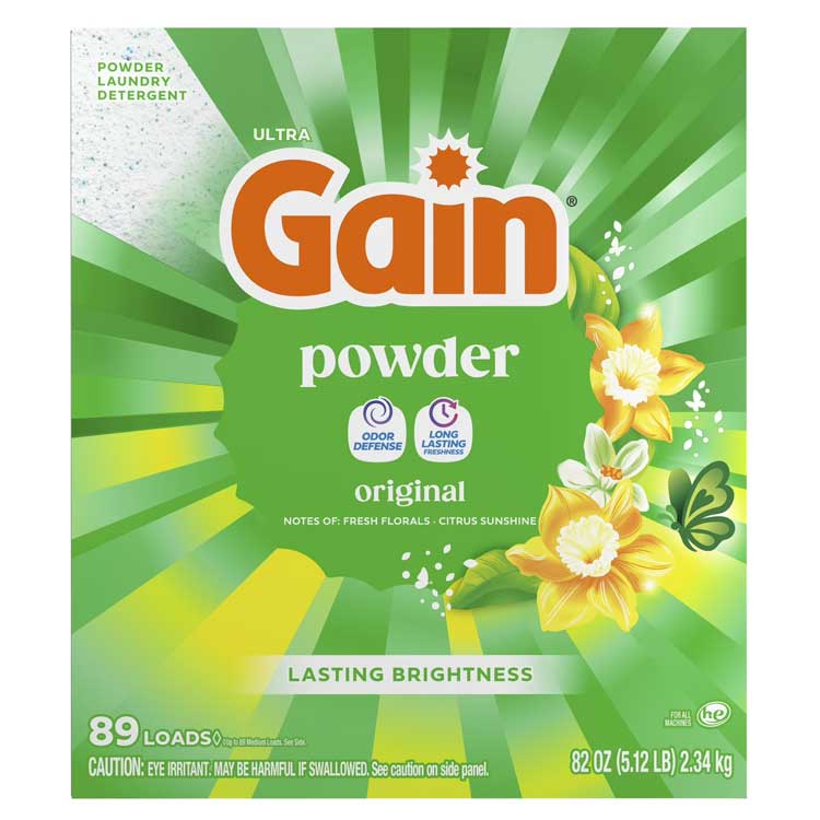 洗濯洗剤 衣類用洗剤 Gain ゲイン 洗濯洗剤 粉末 オリジナル 2.34kg 82oz 89回分 アメリカ製 粉洗剤 輸入 正規品 アメリカン雑貨アロマブースト 香り 長続き 爽やか 洗浄力 汚れ落とし 衣類洗剤 大容量 HE対応
