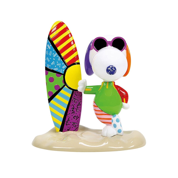 フィギュア ジョー・クール サーフ 約17.7cm enesco Peanuts Britto ブリット レジン製 サーフィン【メーカー直送】【同梱不可】【あす楽不可】【代引き不可】