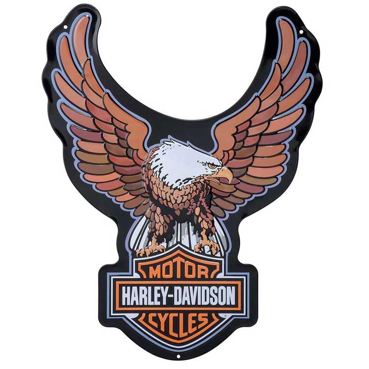 看板 HARLEY-DAVIDSON ハーレーダビッドソン B&S テイーグル ティンサイン HDL-15530 アメリカ雑貨 アメリカン雑貨B&S EAGLE TIN SIGN ハーレ HD かっこいい おしゃれ プレゼント ギフト