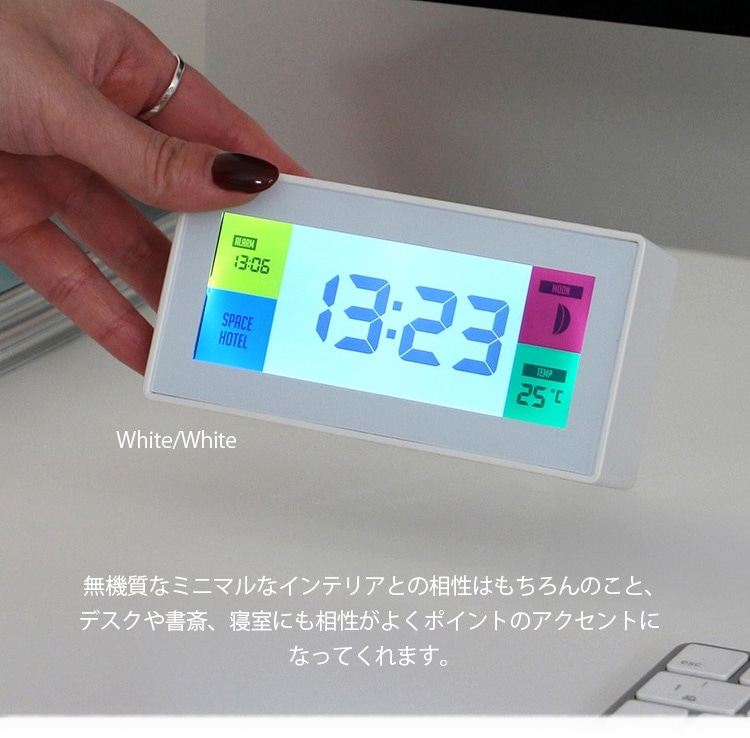 アラームクロック デジタル時計 ロボット アラーム クロック レトロ カラフル 置き時計 バックライト付き 目覚まし時計 インテリア  アメリカン雑貨クラシックデザインの多機能デジタルクロック Robot Alarm Clock | 時計 | アメリカン雑貨COLOUR ビンテージデザインオートデスククロックレトロデジタルダウンクロックメカニカルバッテリー駆動装飾 (黒)