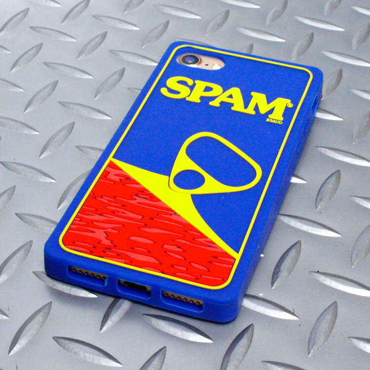 【SALE！】iPhone7/iPhone8用 スマホケース SPAM スパム シリコンケース 携帯ケース iPhoneケース ランチョンミート メリカン雑貨 アメリカ雑貨
