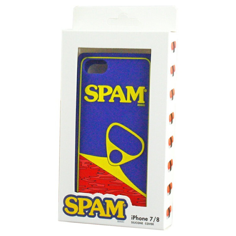 【SALE！】iPhone7/iPhone8用 スマホケース SPAM スパム シリコンケース 携帯ケース iPhoneケース ランチョンミート メリカン雑貨 アメリカ雑貨