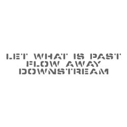 【メール便発送】コトワザステンシルステッカー PST012 （過ぎた事は水に流せ ） シール デカール アメリカ雑貨 アメリカン雑貨　