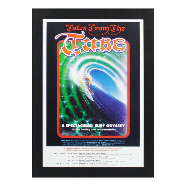 ハワイアンポスター サーフムービー L-137 Tales From The TUBE アートサイズ：縦31.6×横21.5cm