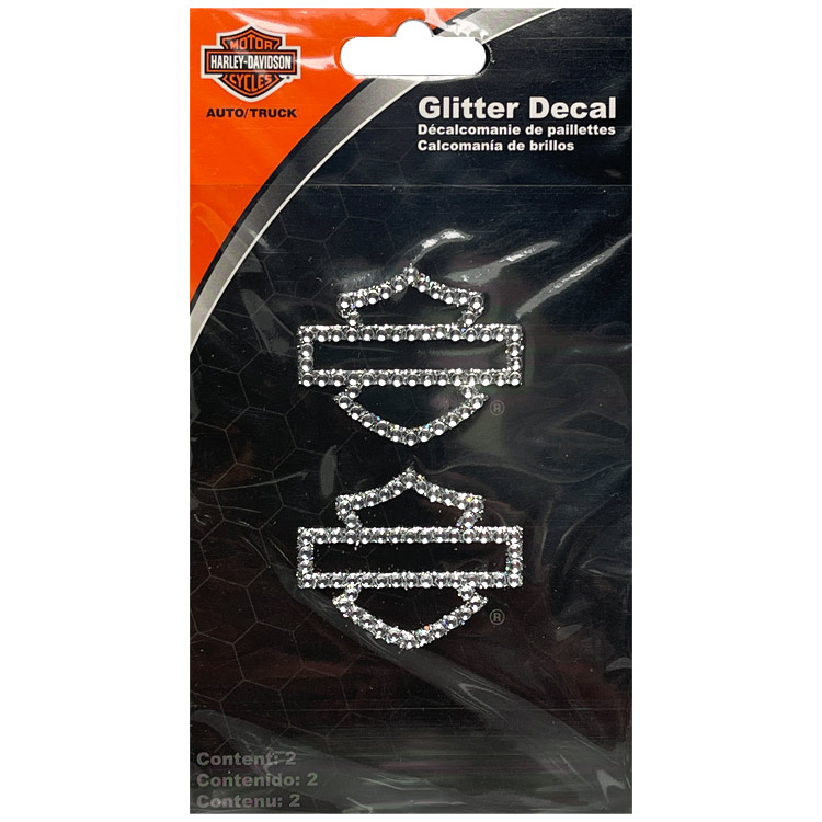 【メール便発送】ステッカー ハーレーダビッドソン グリッターデカール CG320 Harley-Davidson シール デコレーション カスタマイズ アメリカン雑貨