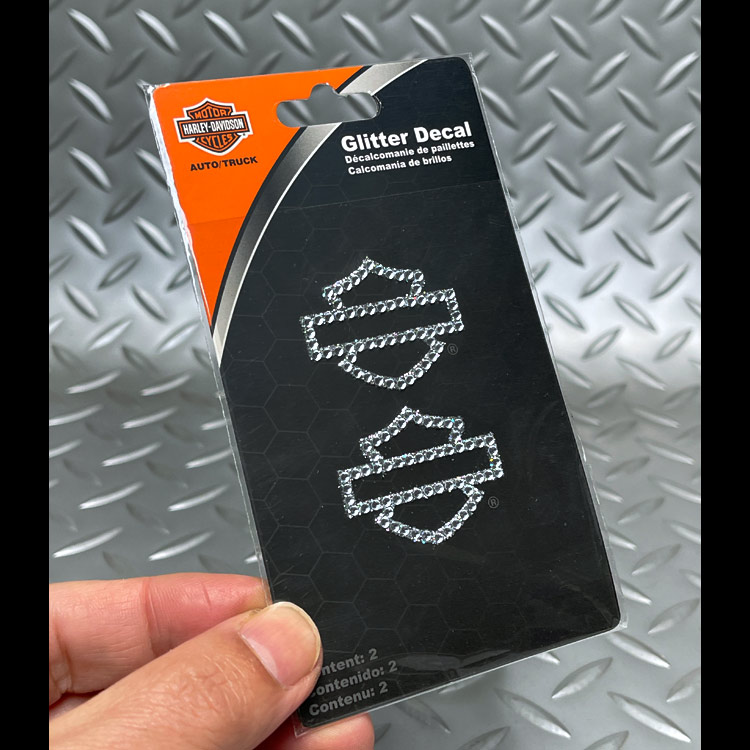 【メール便発送】ステッカー ハーレーダビッドソン グリッターデカール CG320 Harley-Davidson シール デコレーション カスタマイズ アメリカン雑貨