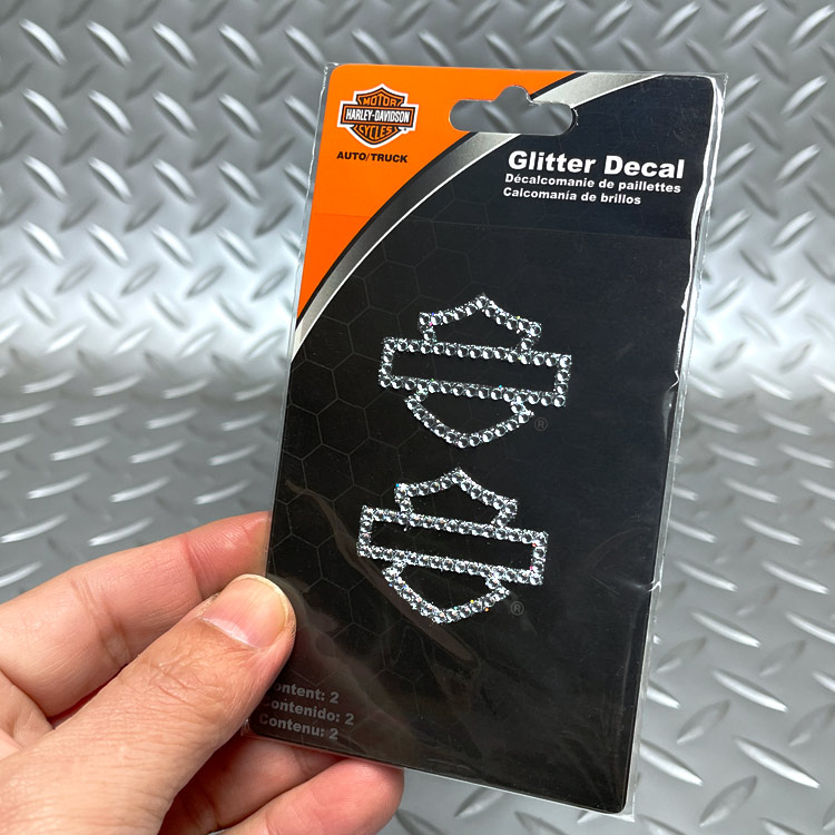 【メール便発送】ステッカー ハーレーダビッドソン グリッターデカール CG320 Harley-Davidson シール デコレーション カスタマイズ アメリカン雑貨
