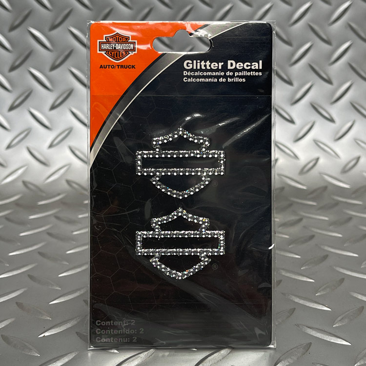 【メール便発送】ステッカー ハーレーダビッドソン グリッターデカール CG320 Harley-Davidson シール デコレーション カスタマイズ アメリカン雑貨
