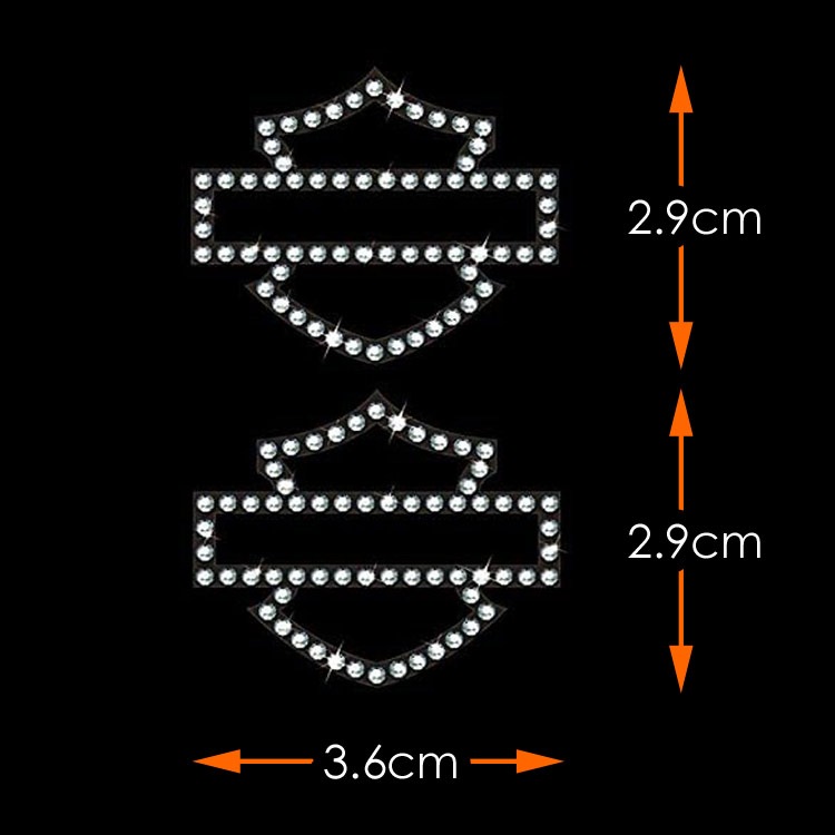 【メール便発送】ステッカー ハーレーダビッドソン グリッターデカール CG320 Harley-Davidson シール デコレーション カスタマイズ アメリカン雑貨
