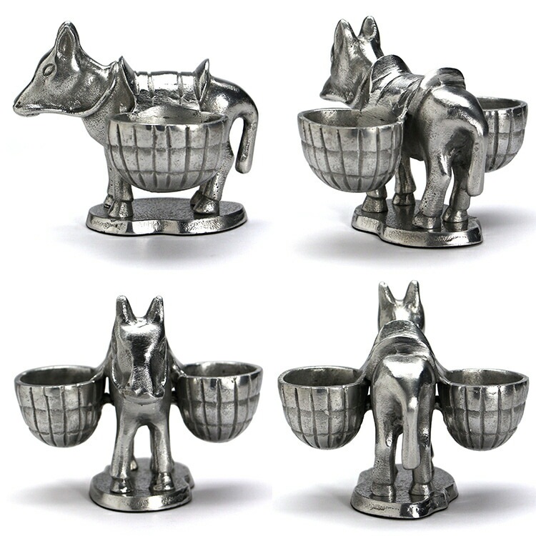 Donkey And Backet Silver ドンキーアンドバスケット シルバー W15×D15×H12.5cm アルミニウム製 HERE by DETAIL