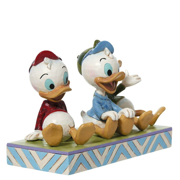 enesco Disney フィギュア ヒューイ・ドゥーイン・ルーイ フィギュア ディズニー ヒューイ デューイ＆ルーイ シッティング
