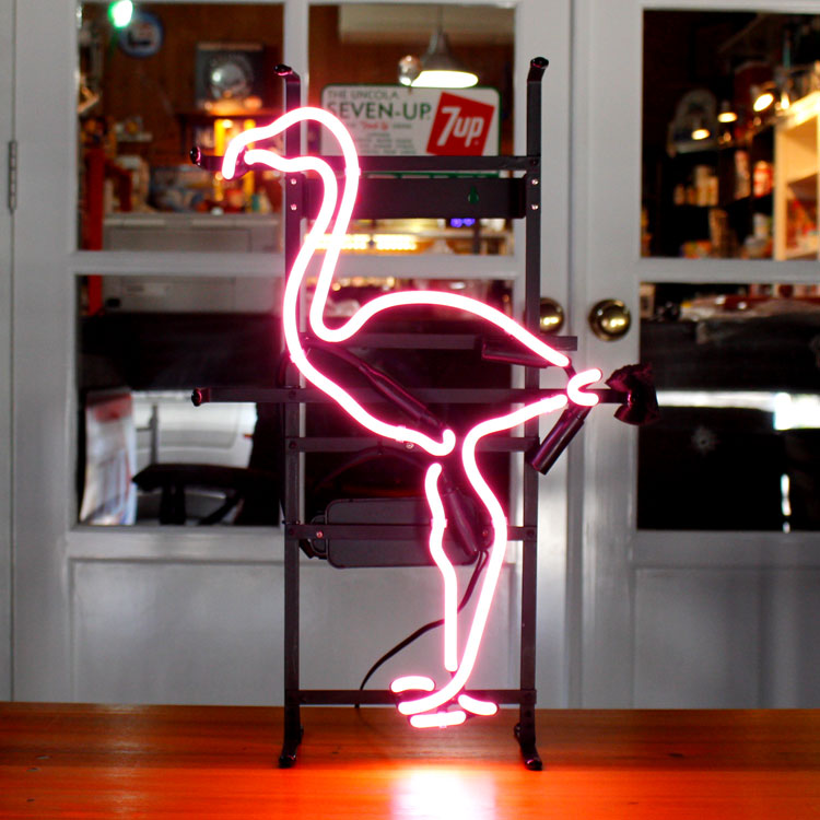 アメリカンネオンサイン PINK FLAMINGO 縦55×横34cm フラミンゴ