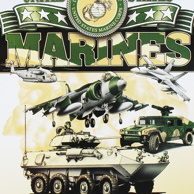 メタルサイン U.S.MARINES SEMPER FI 縦42×横29.5cm アメリカ製アメリカン 四角 かっこいい ヴィンテージ ビンテージ コンパクト 店舗 トイレ 玄関 リビング バー カフェ 輸入雑貨