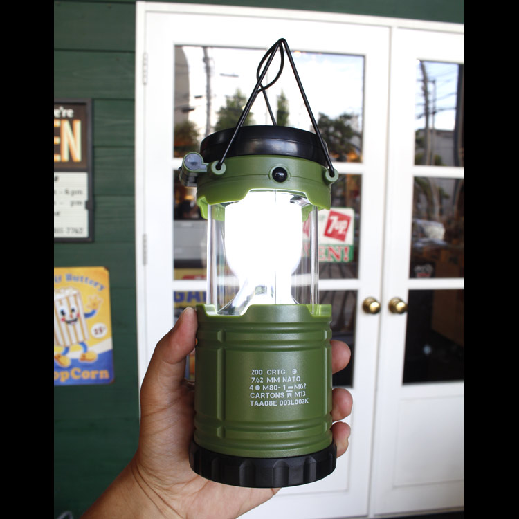 LEDランタン w/ファン ”ARMY”
