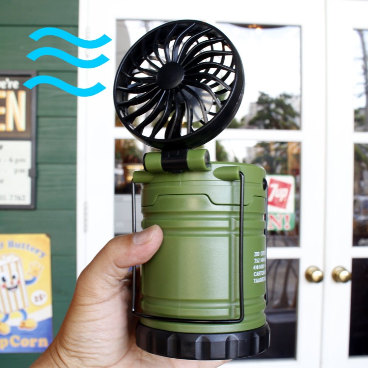 LEDランタン w/ファン ”ARMY”