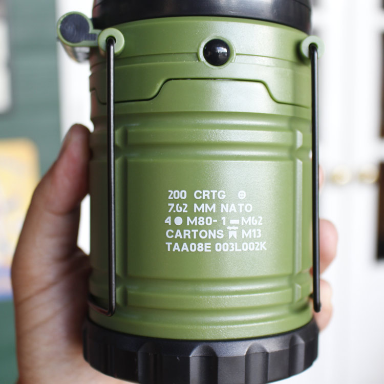 LEDランタン w/ファン ”ARMY”