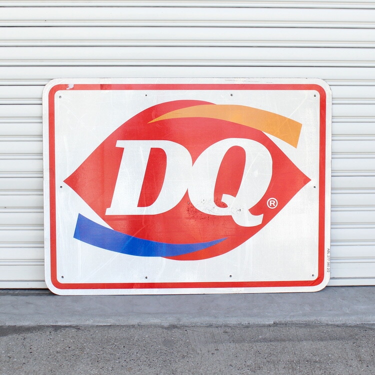 80年代　デイリークイーン　DQ 店舗用　サイン　看板　旧ロゴ　アメトイ 80年代 デイリークイーン DQ 店舗用 サイン 看板 旧ロゴ