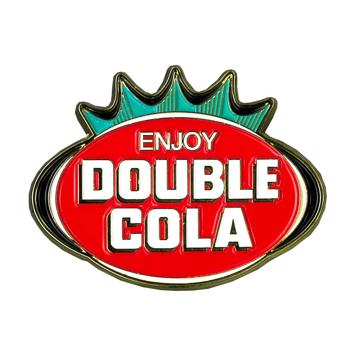 【メール便発送】ピンズ DOUBLE DRINK CAP W40×H30mm