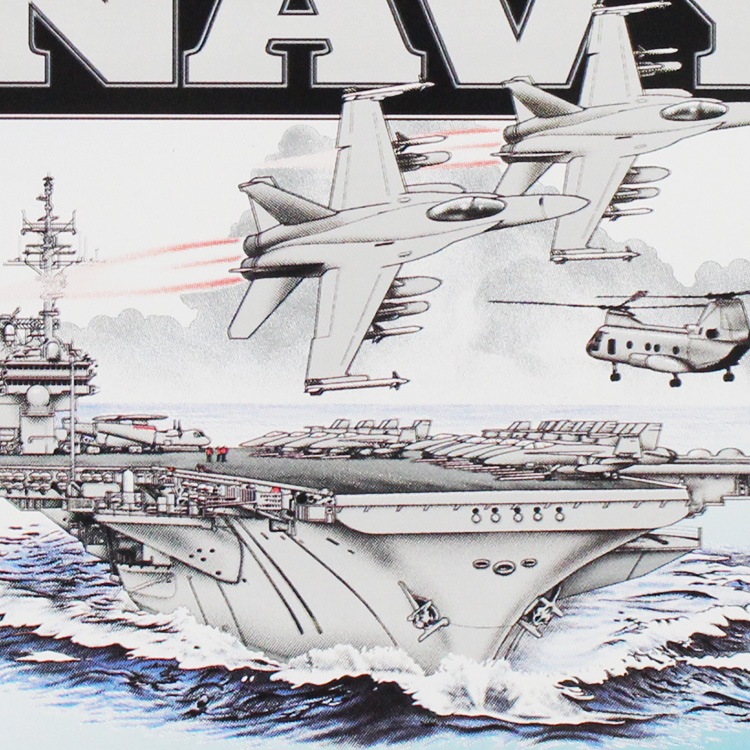 メタルサイン U.S.NAVY WELCOME ABROAD 縦42×横29.5cm アメリカ製