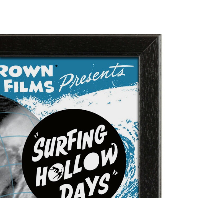 額入り映画ポスター ブルース・ブラウン Surfing Hollow Days （フレーム付きポスター）