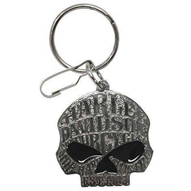 メール便発送】キーホルダー ハーレーダビッドソン スカル エナメル