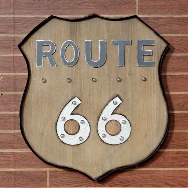 Route66 LEDウォールサイン＜ウッディ＞ ライトアップサイン レトロ