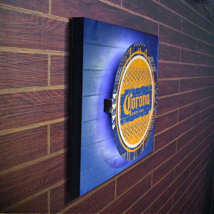 看板 照明 LED バックライト ヴィンテージサイン CORONA コロナ 縦37.5 