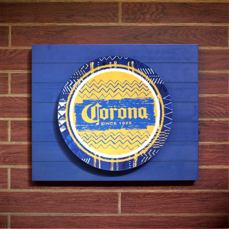 看板 照明 LED バックライト ヴィンテージサイン CORONA コロナ 縦37.5 