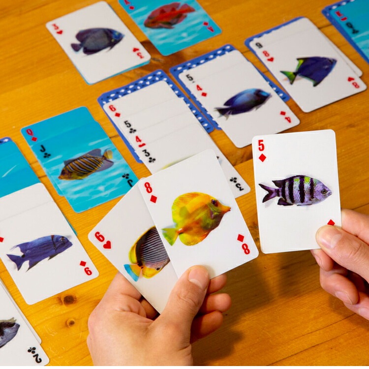トランプ KIKKERLAND 3D Fish Cards 3Dフィッシュカード PET 紙 W6.5 