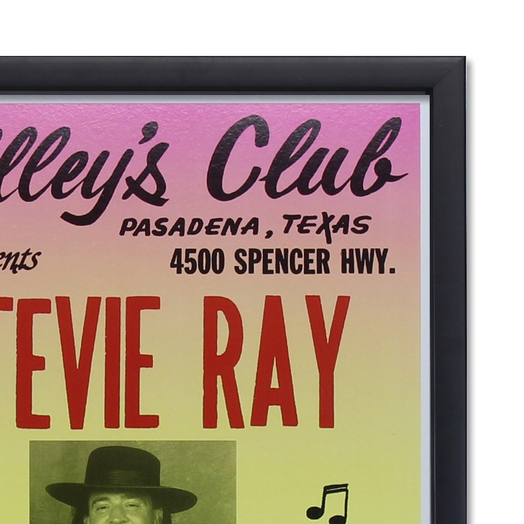 額入りバンドポスター スティーヴィー・レイ・ヴォーン MAY 1 1986