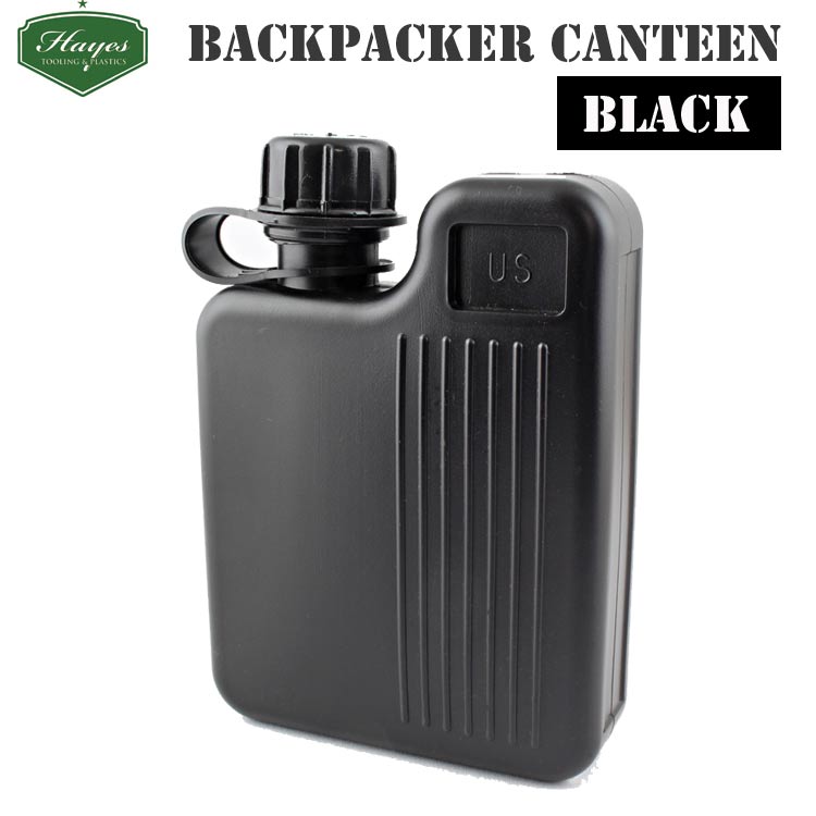 水筒 HAYES ヘイズ バックパッカー カンティーン ブラック 1L W15×D5