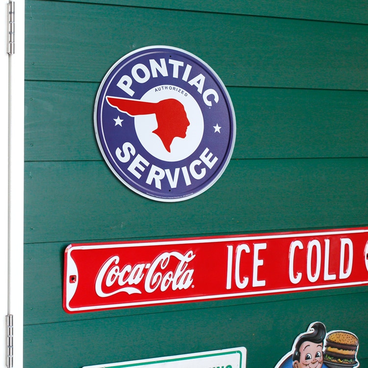 看板 メタルサイン PONTIAC SERVICE ポンティアックサービス