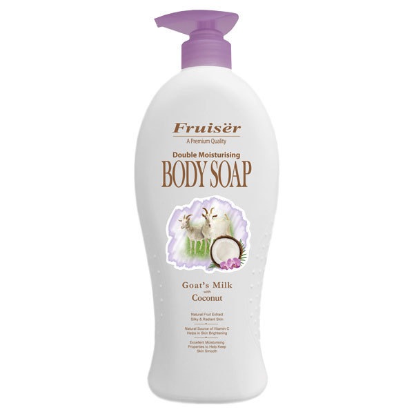 ボディソープ フルッセル ダブルモイスチャー ココナッツ 1000mL Fruiser ヤギミルク配合のしっとりボディウォッシュ