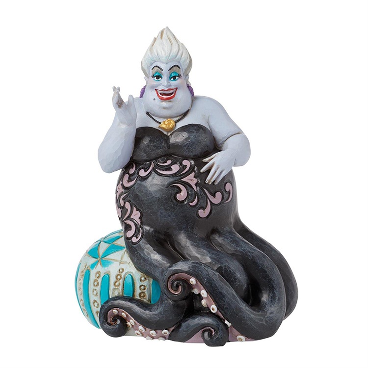 フィギュア アースラ シッティング ポーズ 約12cm リトルマーメイド enesco Disney Traditions レジン製【メーカー直送】【同梱不可】【あす楽不可】【代引き不可】
