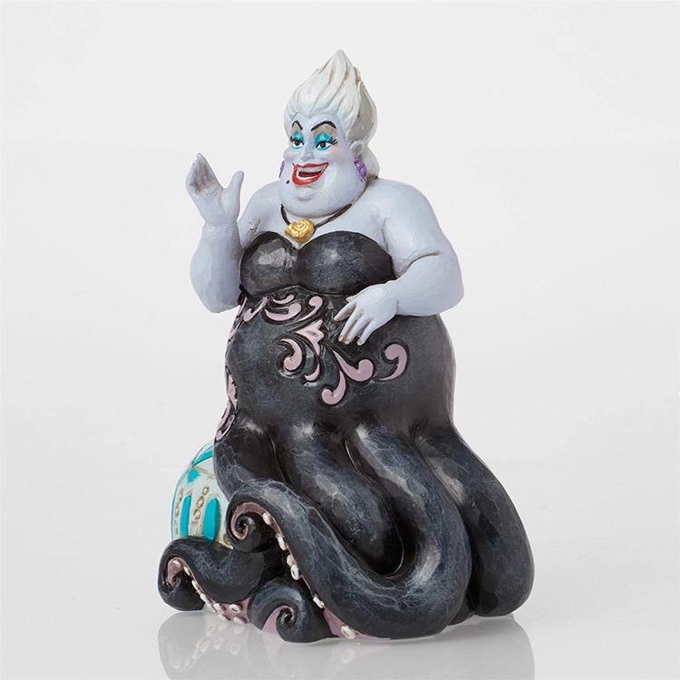 フィギュア アースラ シッティング ポーズ 約12cm リトルマーメイド enesco Disney Traditions レジン製【メーカー直送】【同梱不可】【あす楽不可】【代引き不可】