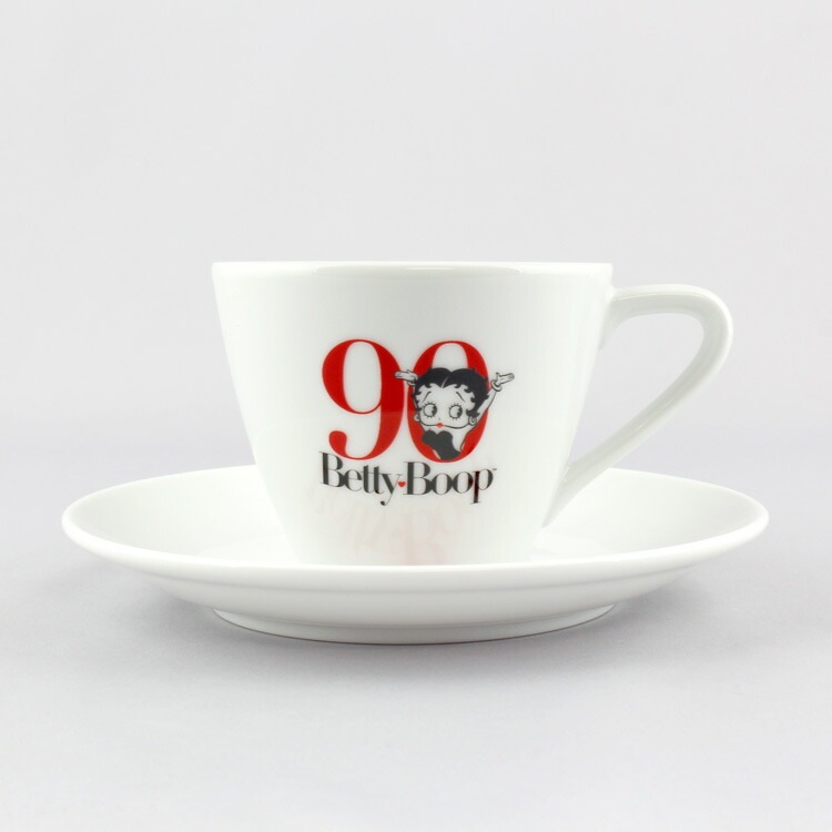 カップ＆ソーサー ベティ・ブープ 90周年記念 ティーカップ BT-C&S-003 BETTY BOOP アニバーサリー 陶器 日本製 アメリカン雑貨