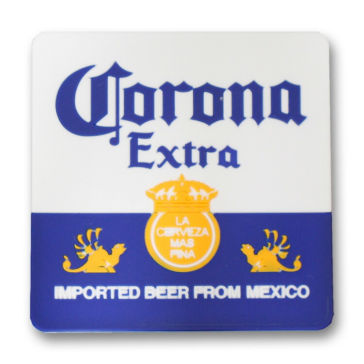 【メール便発送】 ラバー製 コースター コロナ CORONA EXTRA 2枚セット パーティ バーグッズ アメリカ雑貨 アメリカン雑貨　