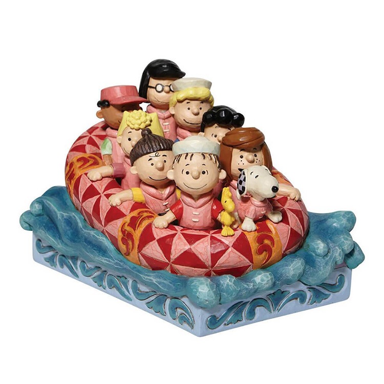 置物 フィギュア SNOOPY ピーナッツギャング ラフティング 高さ14cm レジン製 スヌーピー インテリア小物  enesco Peanuts JIM SHORE【メーカー直送】【同梱不可】【あす楽不可】【代引き不可】