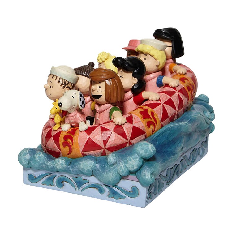 置物 フィギュア SNOOPY ピーナッツギャング ラフティング 高さ14cm レジン製 スヌーピー インテリア小物  enesco Peanuts JIM SHORE【メーカー直送】【同梱不可】【あす楽不可】【代引き不可】