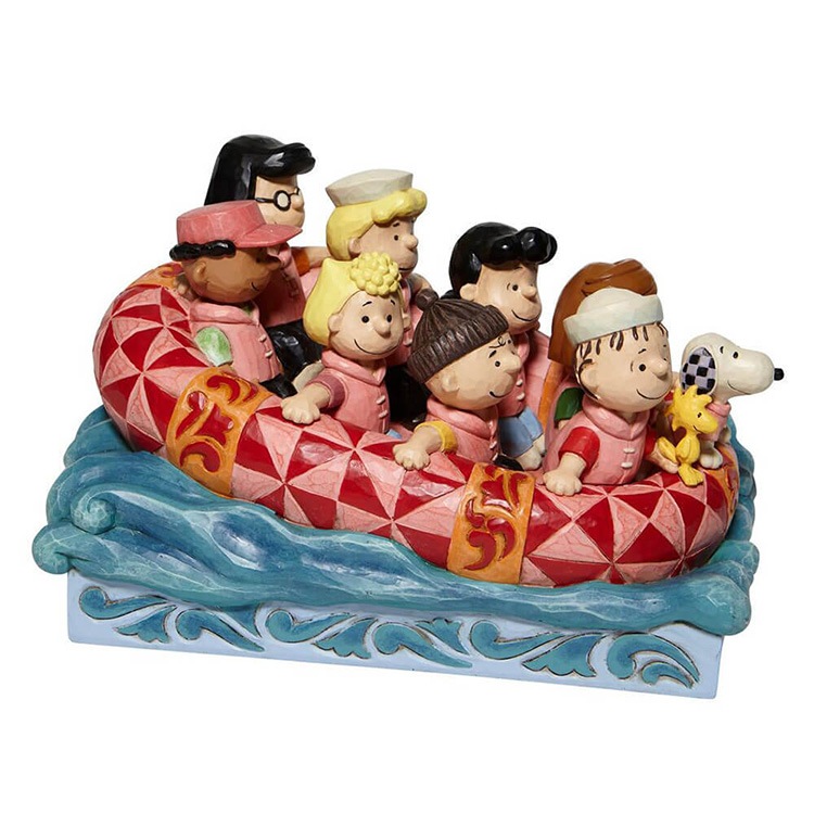 置物 フィギュア SNOOPY ピーナッツギャング ラフティング 高さ14cm レジン製 スヌーピー インテリア小物  enesco Peanuts JIM SHORE【メーカー直送】【同梱不可】【あす楽不可】【代引き不可】