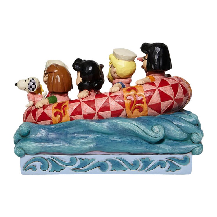 置物 フィギュア SNOOPY ピーナッツギャング ラフティング 高さ14cm